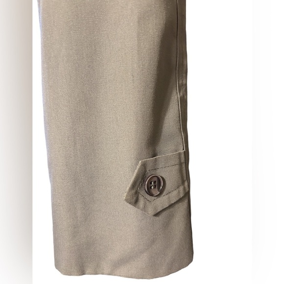 London Fog Women’s Trench/Raincoat Gray Removable Lining Maxi Size-8P EUC - Picture 4 of 8